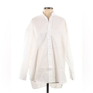 Frank and Eileen 100% cotton white oversized blouse